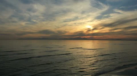 Table Mountain, Sunset Stock Footage 10743972