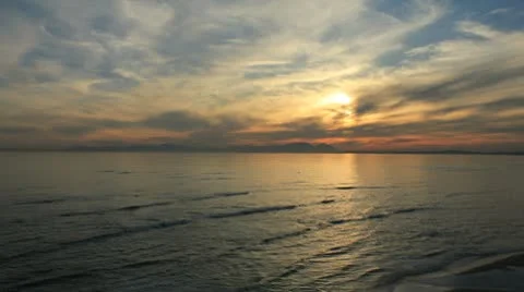 Table Mountain, Sunset Stock Footage 10756523