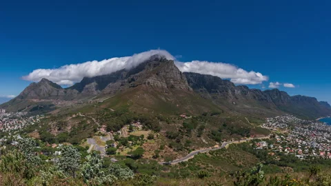Table Mountain Table Cloth Time-lapse Stock Footage 281066617