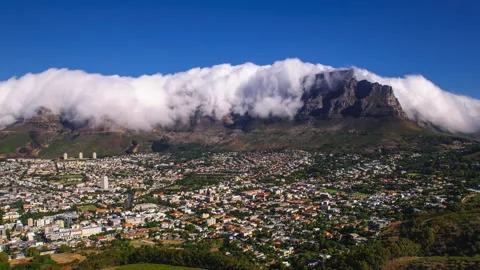 Table Mountain Table Cloth Time-lapse Stock Footage 282050316