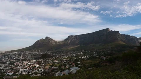 Table Mountain Time lapse Video stock 220786062