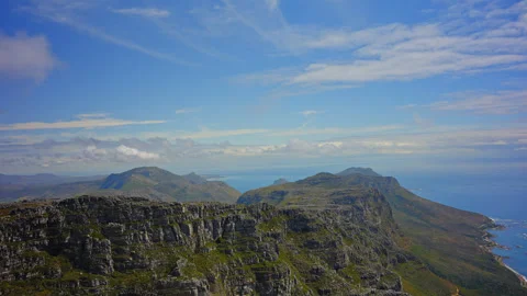 Table Mountain timel lapse, Cape Town, Africa 스톡 동영상 283547833