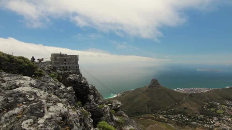 Table Mountain Timelapse 1 Video stock 34125318