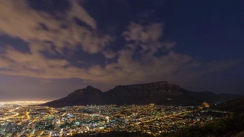 Table Mountain Timelapse Video stock 76016096