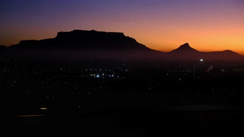 Table Mountain Timelapse Sunset 動画素材 238841398