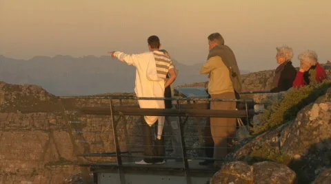 Table Mountain on top 06 Stock Footage 493545