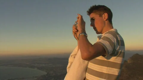 Table Mountain on top 07 Stock Footage 493540