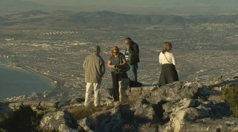 Table Mountain on top 09 Video stock 493529