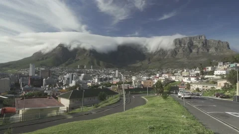 Table mountain wide lapes 4K exports Video stock 162177132