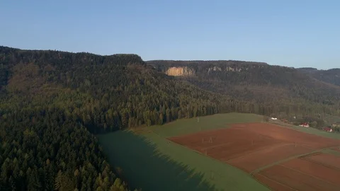Table Mountains, aerial view Stock Footage 123655485