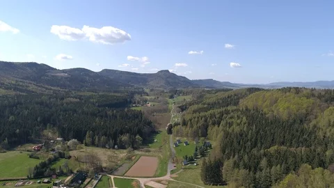 Table Mountains, aerial view Stock Footage 123704414