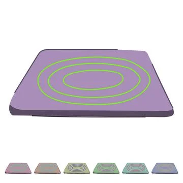 Table mouse pad vector cartoon graphic 스톡 일러스트