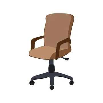 Table office chair cartoon vector illustration Stockillustratie