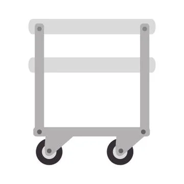 Table with operating room wheels Stock Illustration