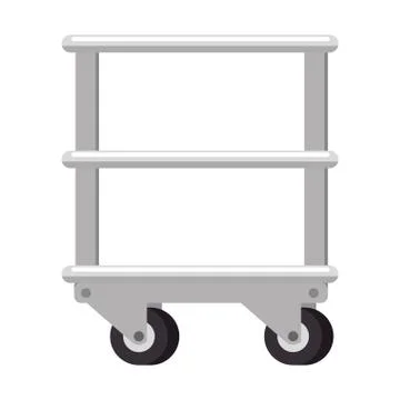 Table with operating room wheels Stock Illustration