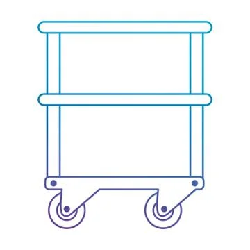 Table with operating room wheels Stock Illustration