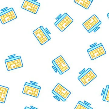Table of operating system vector seamless pattern Illustrazione stock