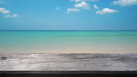 Table on outdoor beach backgrounds Stock Footage 149499704