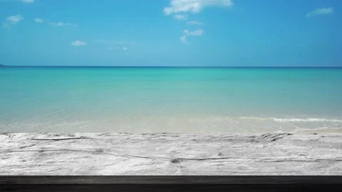 Table on outdoor beach backgrounds Видео 149499744
