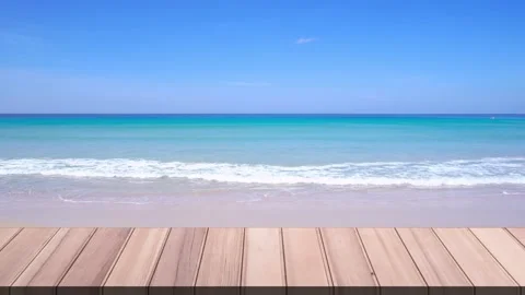 Table on outdoor beach backgrounds Видео 149527505