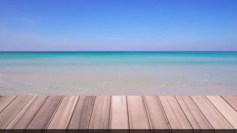 Table on outdoor beach backgrounds Vídeos de archivo 149527574