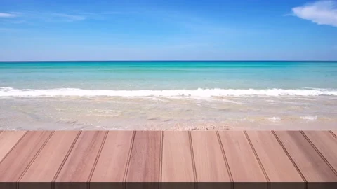 Table on outdoor beach backgrounds Stock Footage 149527598