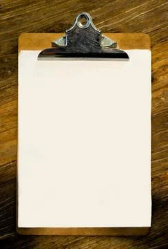 Table paper clip Stock Photos