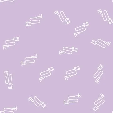 Table phone holder line seamless pattern Stock Illustration