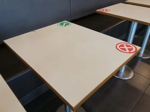 Table placed follow the standard of procedure Stock Photos