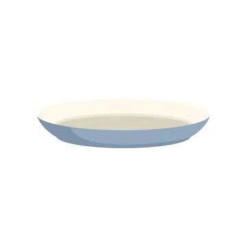 Table plate icon flat vector. Dish plate Stock Illustration