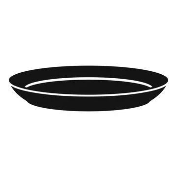 Table plate icon simple vector. Dish plate Stock Illustration
