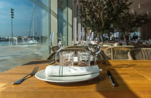 Table prepared on a restaurant, Stock Photos