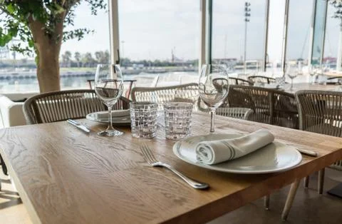 Table prepared on a restaurant, Stock Photos