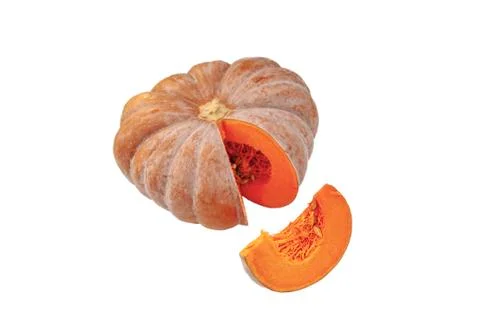 Table pumpkin with sliced slice Stock Photos