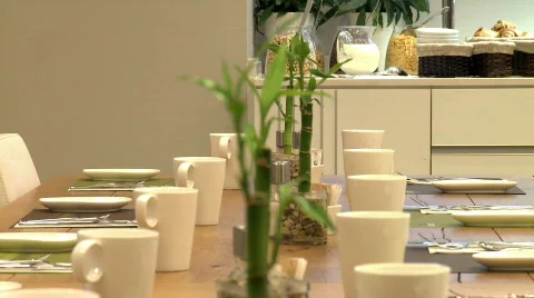 Table ready for a meal Video stock 706926