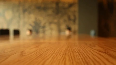 Table at restaurant blurred background Stock Footage 80961874