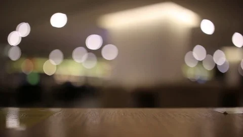 Table at restaurant blurred background Stock Footage 80998006