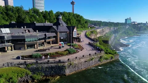Table Rock Welcome Centre Along Niagara Parkway Video stock 337401684