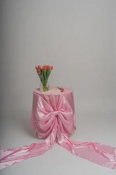 Table for a romantic dinner Stock Photos