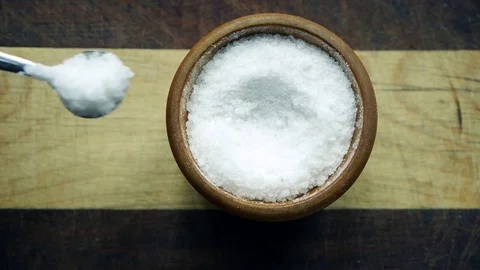 Table salt Stock Footage