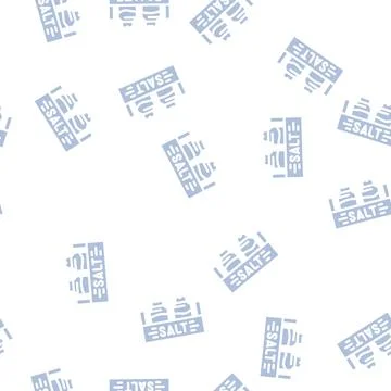 Table salt glyph vector seamless pattern Stock Illustration