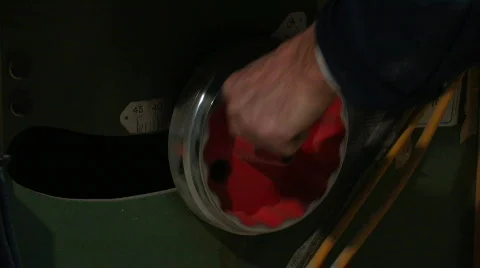 TABLE SAW BLADE ADJUSTMENT 2 Stock Footage 689060