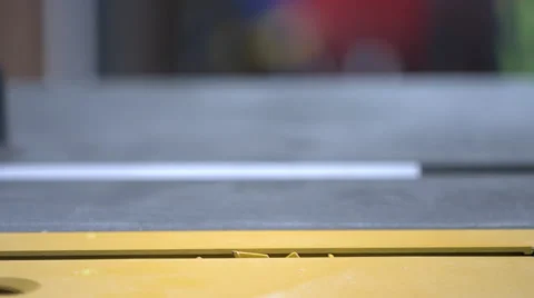 Table saw Blade Raised Stock Footage 60740429