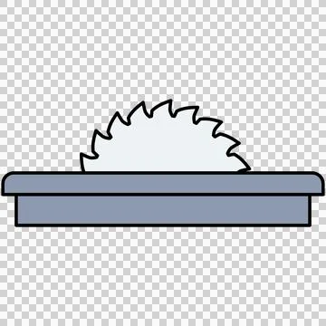 Table saw circular cutter Stock-Illustration