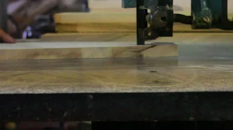 Table Saw Cutting Wood Tracking Stock Footage 10800187
