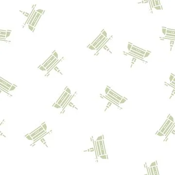 Table saw glyph seamless pattern Stock Illustration