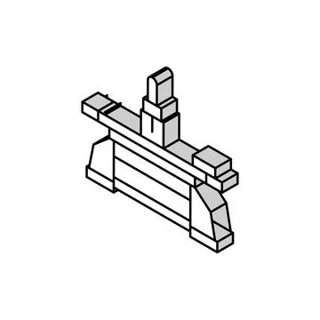 Table saw isometric icon vector illustration Stock Illustration