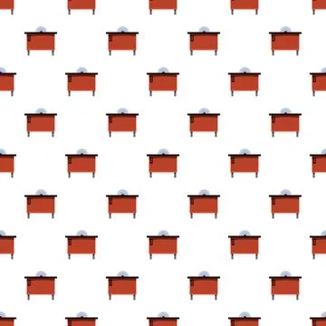 Table saw pattern for woodworking and construction backgrounds Illustrazione stock