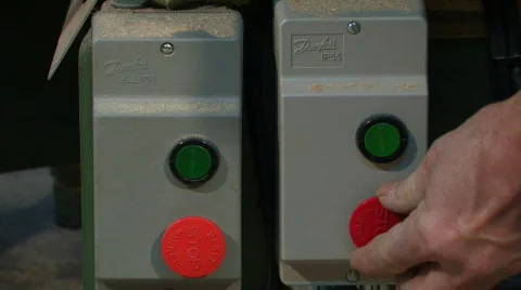 TABLE SAW TURNS ON Video stock 690792