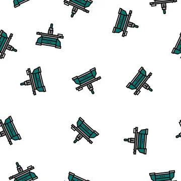 Table saw vector seamless pattern Stock Illustration